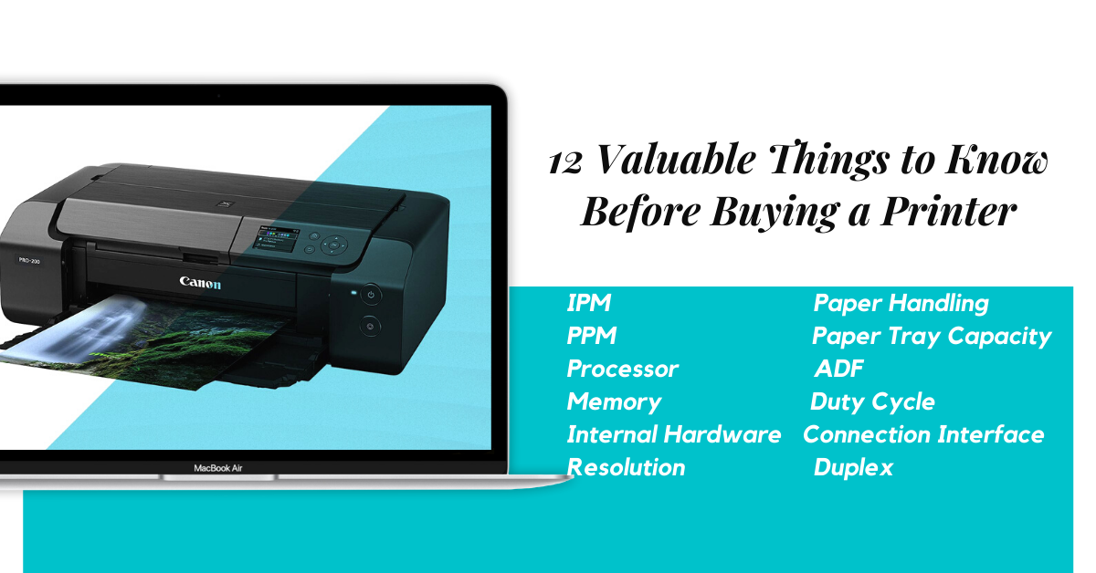 12 Valuable Things to Know Before Buying a Printer
