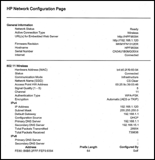 How to find Printer IP Address